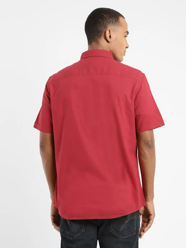 Levis plain cotton red shirt