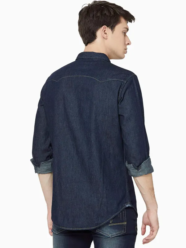 Levis plain denim navy shirt