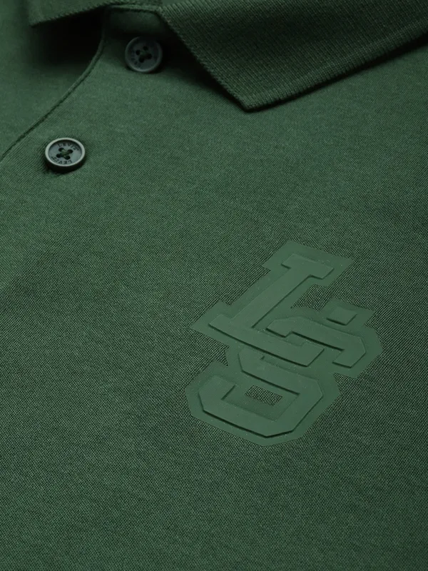 LEVIS plain green cotton slim fit t-shirt