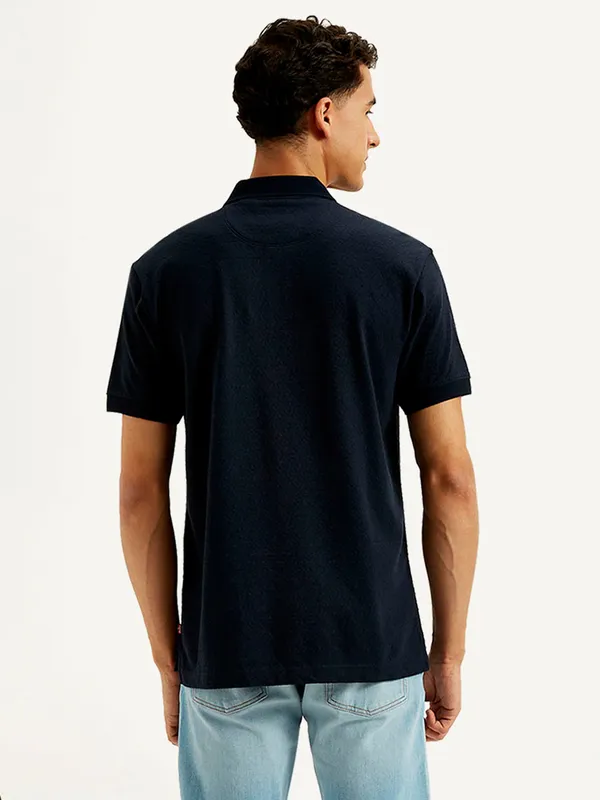 LEVIS plain navy cotton mens t-shirt