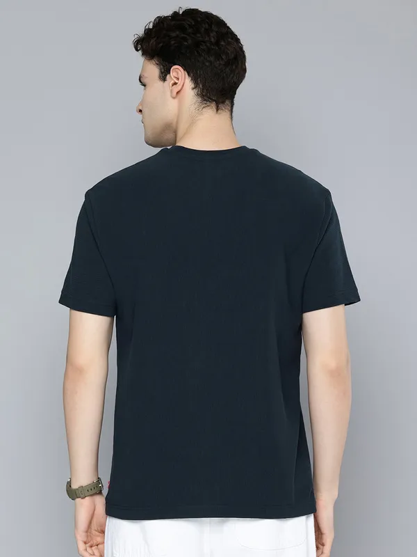 LEVIS plain navy cotton t-shirt