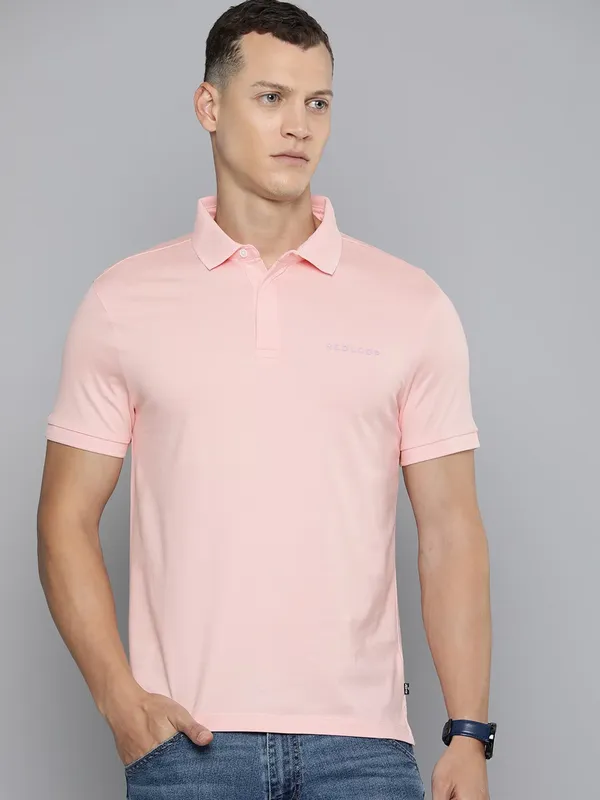 Levis plain peach polo t shirt