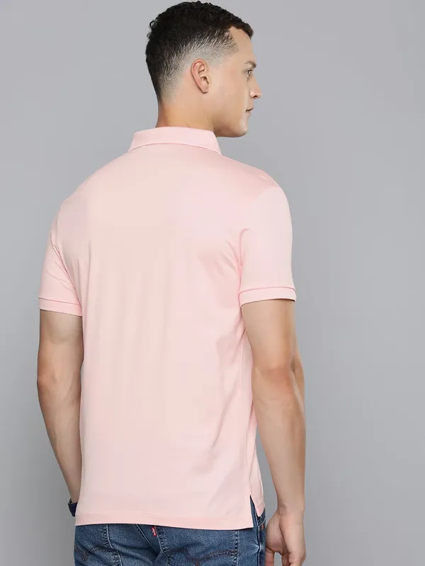 Levis plain peach polo t shirt