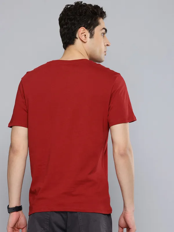 LEVIS plain red cotton t-sirt for casual
