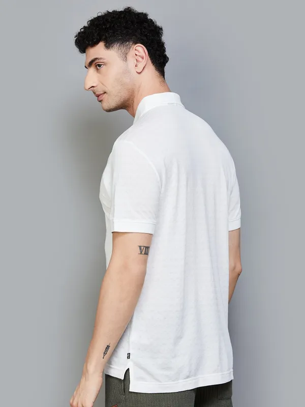 LEVIS plain white casual t-shirt for men in cotton