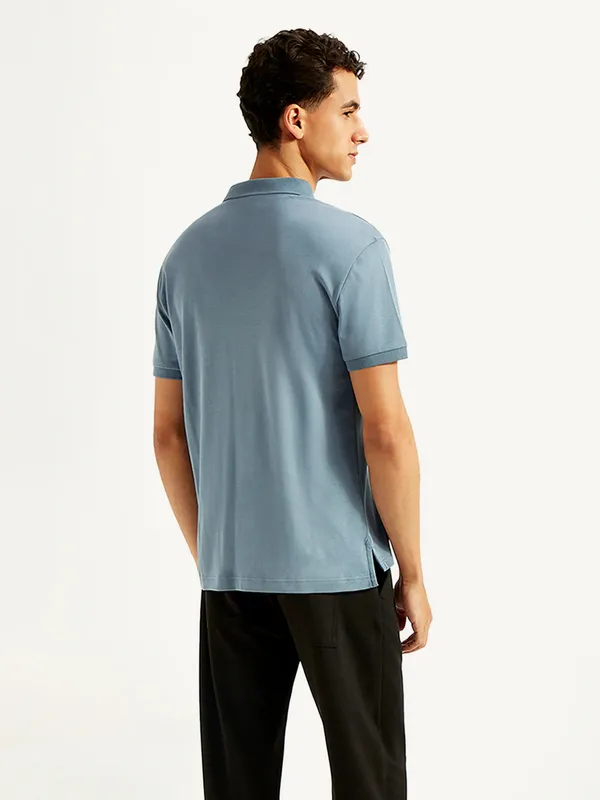 LEVIS powder blue slim fit polo t-shirt