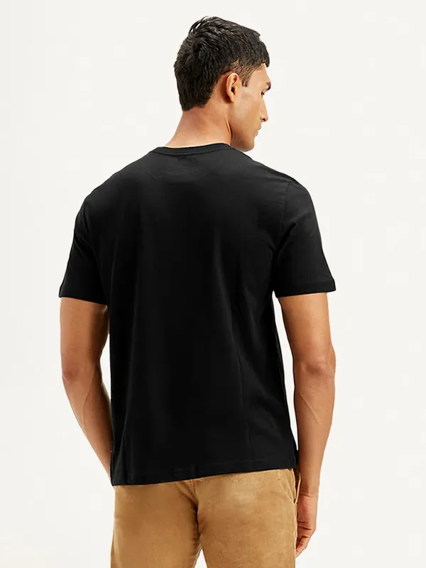 LEVIS printed black slim fit cotton t-shirt