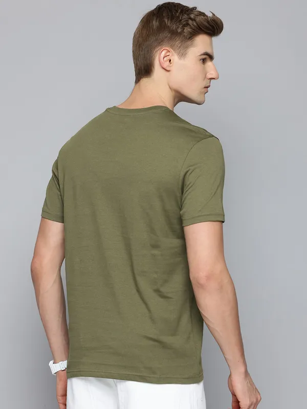 LEVIS printed olive cotton t-shirt