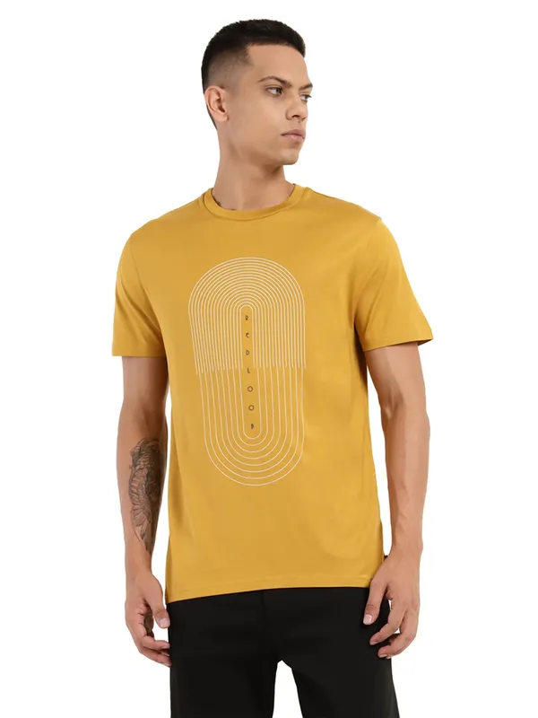 Levis printed yellow t shirt