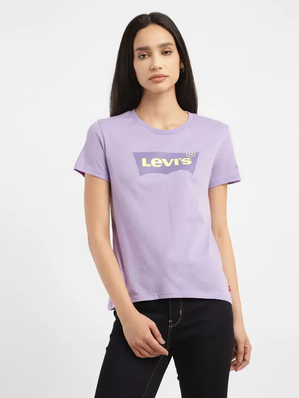 Levis purple brand logo t shirt
