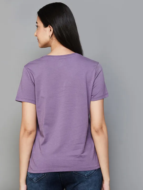 LEVIS purple cotton t-shirt