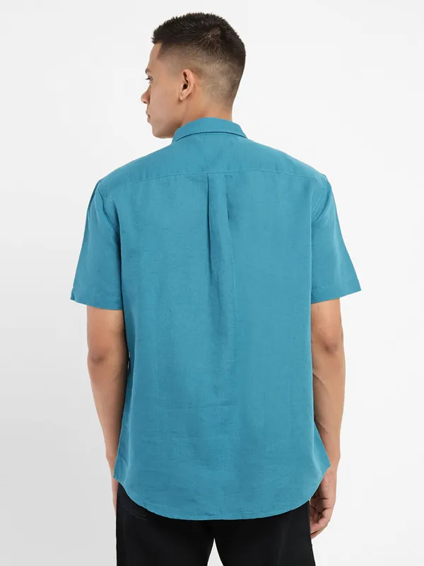 Levis rama blue plain casual shirt