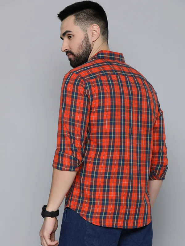 Levis red cotton checks shirt