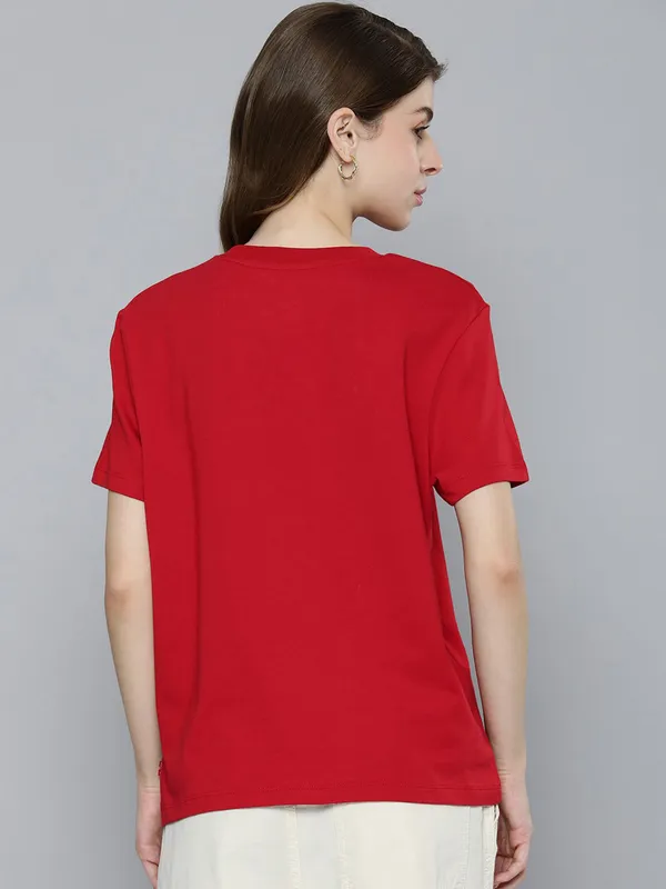 LEVIS red typoghraphy print t-shirt
