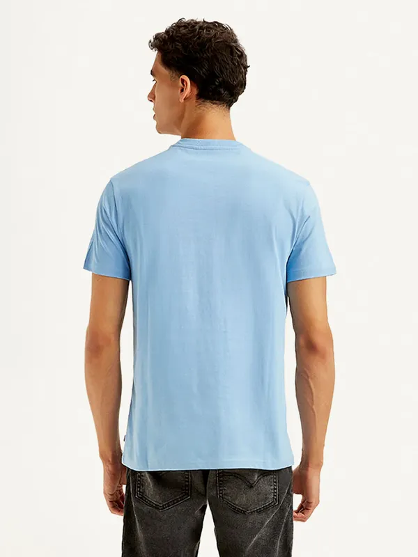 LEVIS sky blue brand name cotton t-shirt