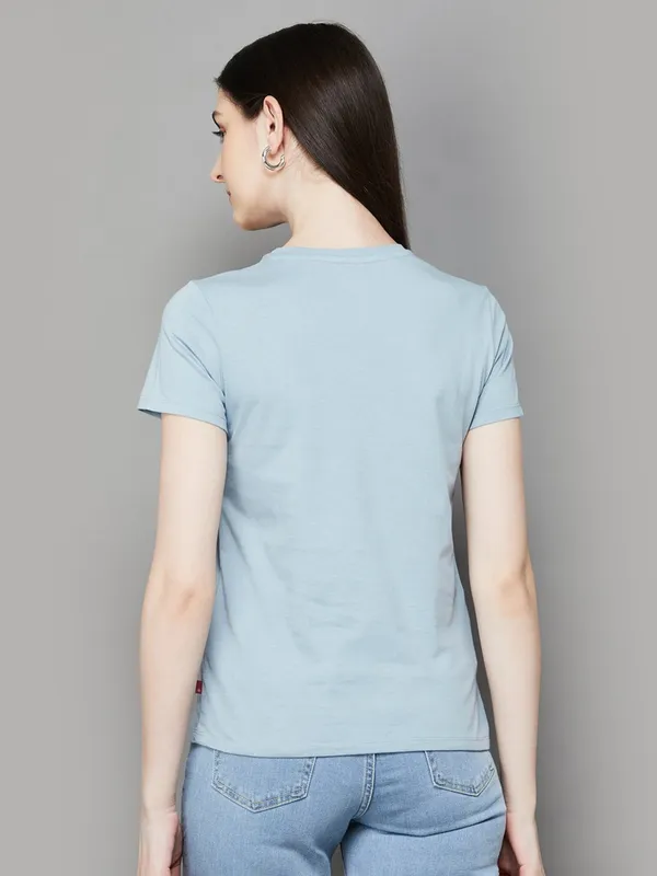 LEVIS sky blue cotton t-shirt