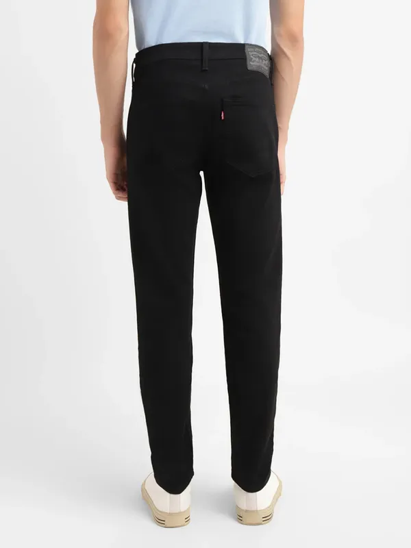 Levis solid black 512 slim taper fit jeans