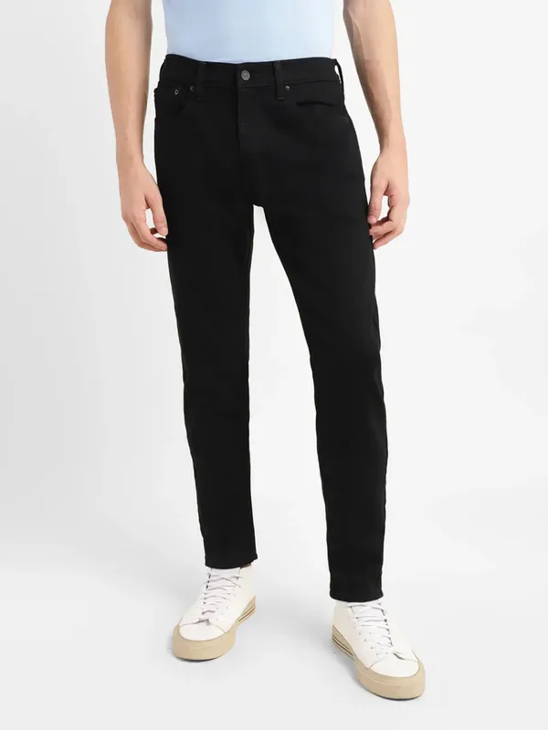 Levis solid black 512 slim taper fit jeans