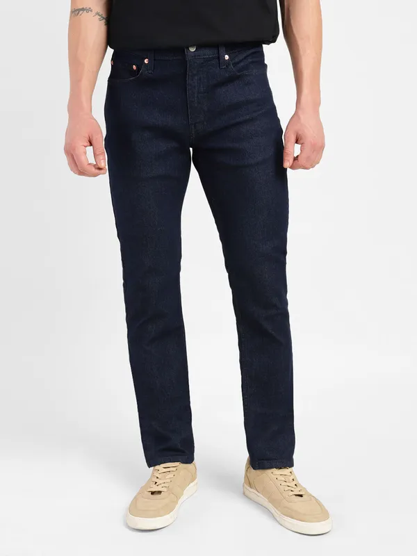 Levis solid navy 511 slim fit jeans
