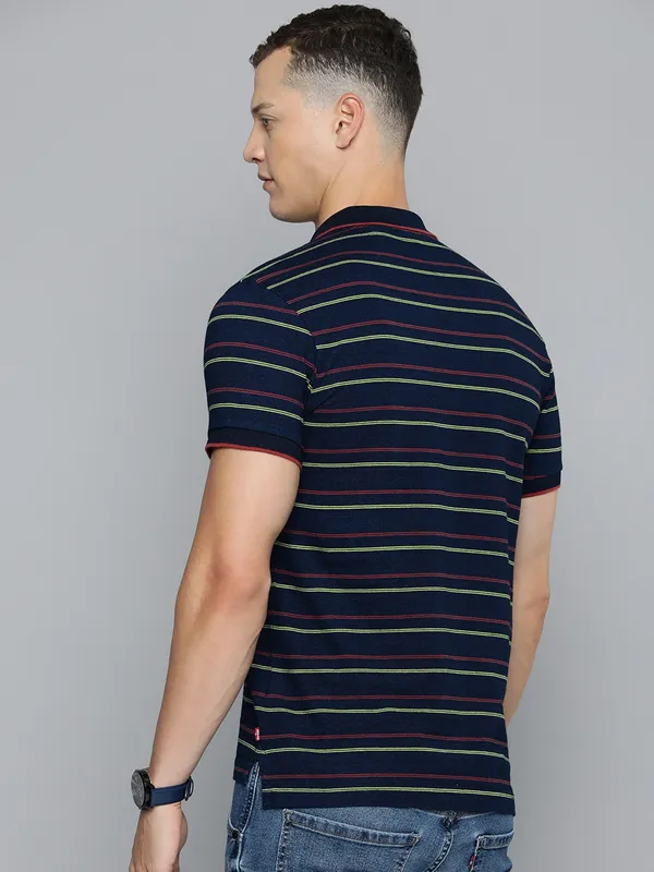 Levis stripe navy polo t shirt