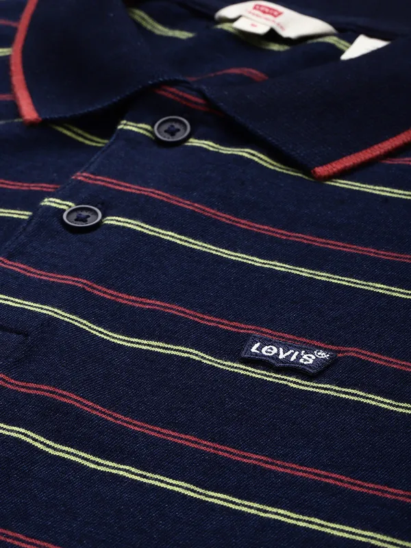 Levis stripe navy polo t shirt