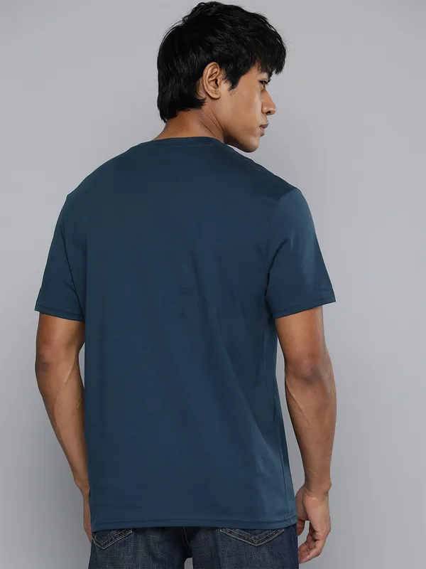 LEVIS teal blue printed t-shirt