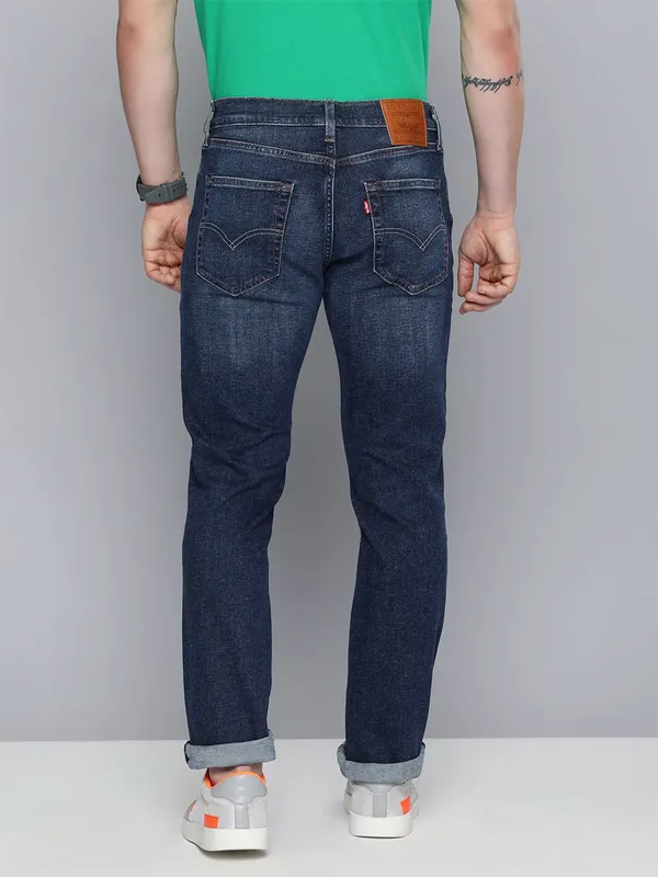 Levis washed 511 slim fit navy jeans