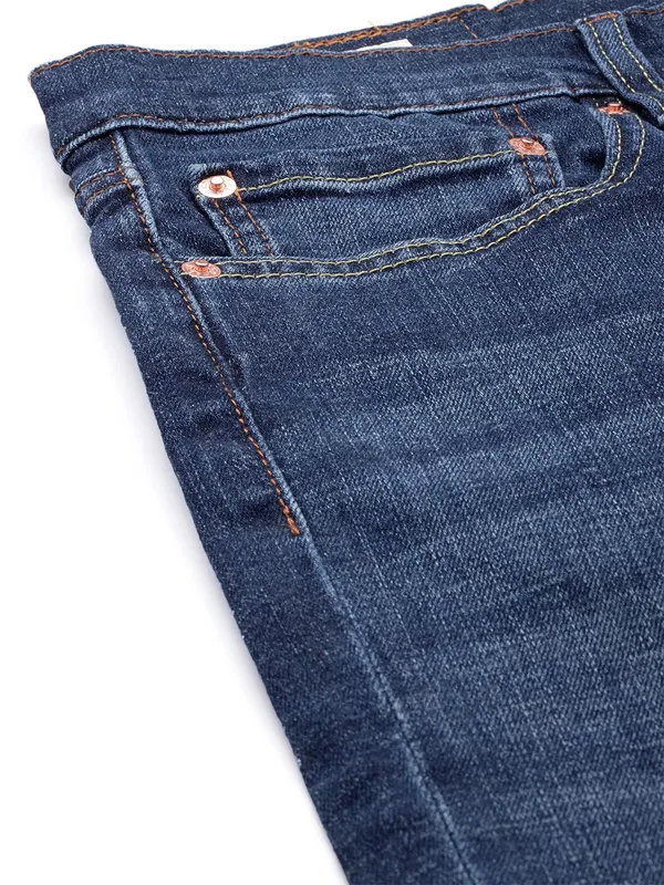 Levis washed 511 slim fit navy jeans