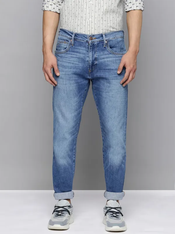 Levis washed 512 slim taper fit jeans in blue