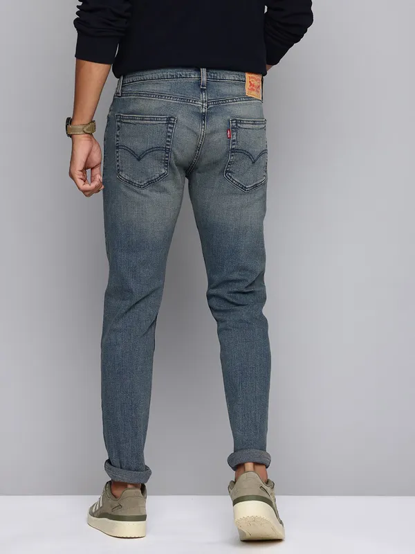 LEVIS washed blue 512 slim taper fit denim jeans