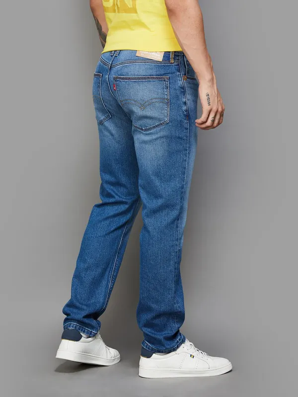 LEVIS washed blue denim slim tapper fit jeans