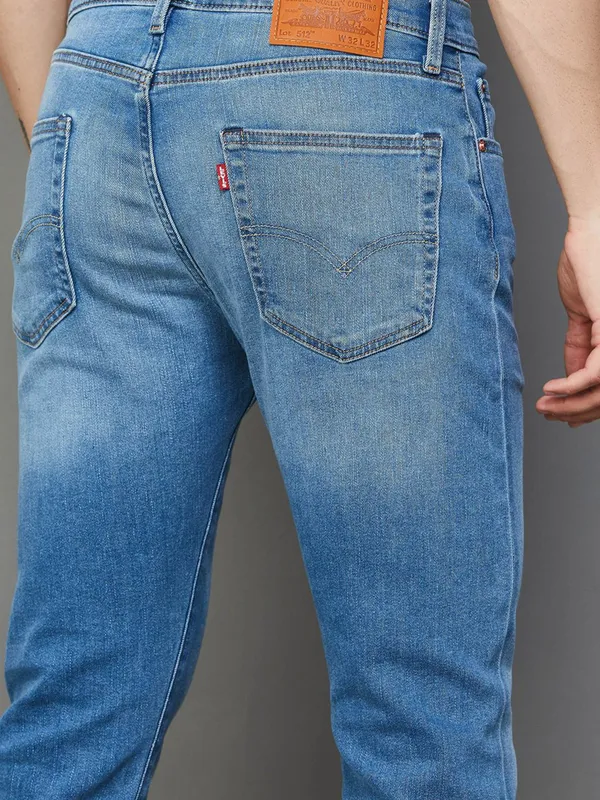 LEVIS washed blue denim slim tapper jeans