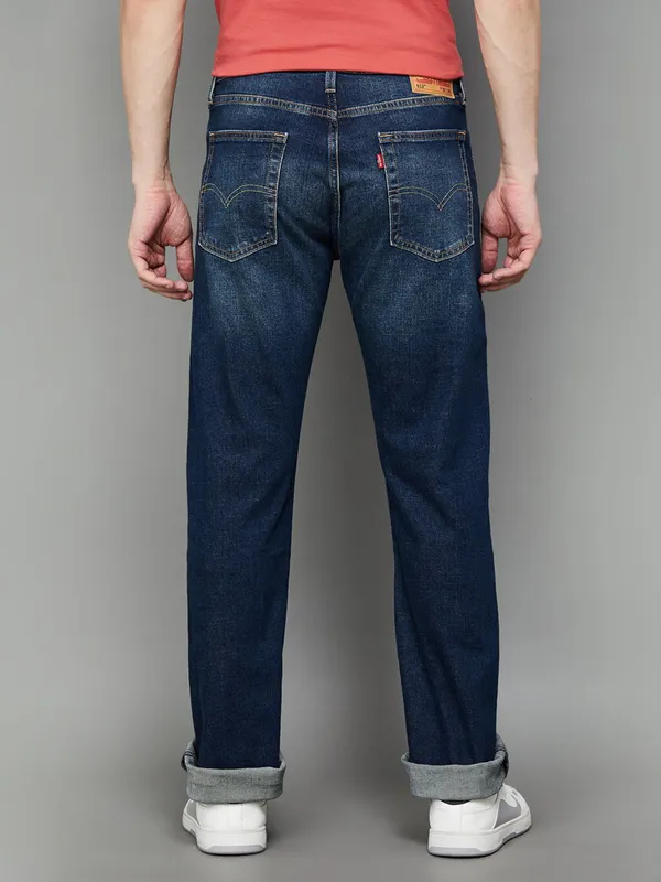 LEVIS washed blue regular fir denim jeans