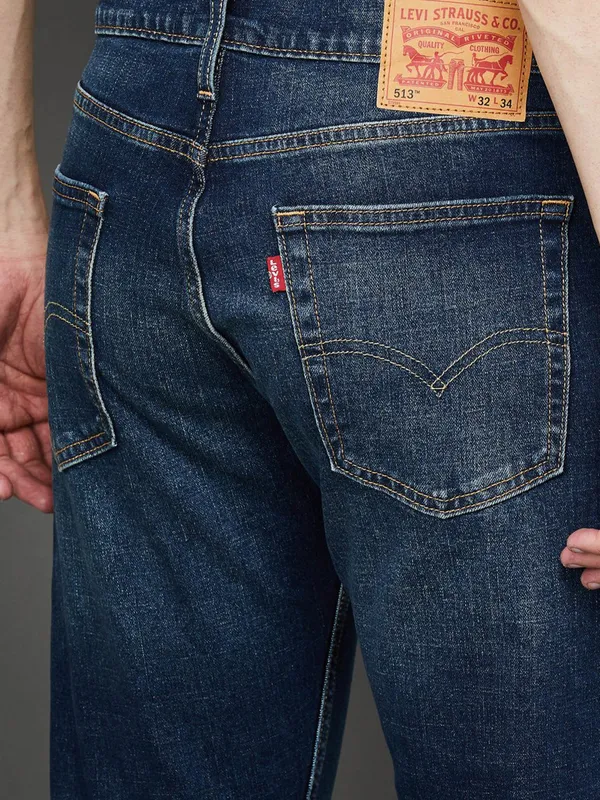 LEVIS washed blue regular fir denim jeans