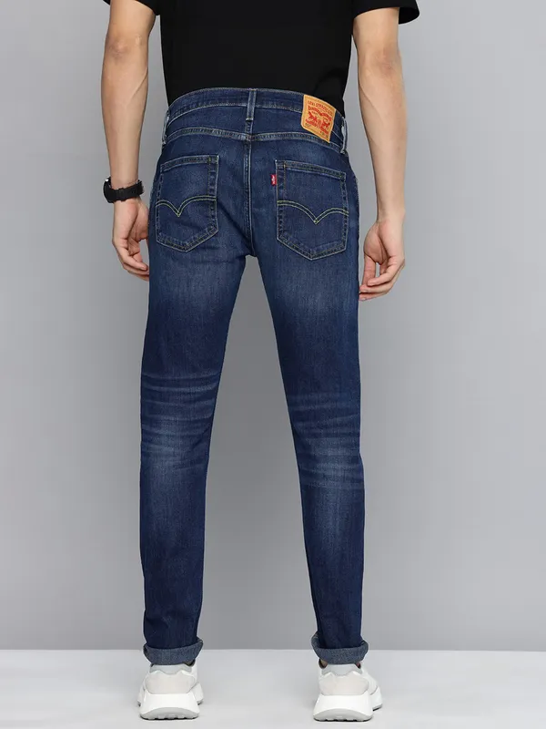 LEVIS washed dark blue 512 slim taper fit jeans