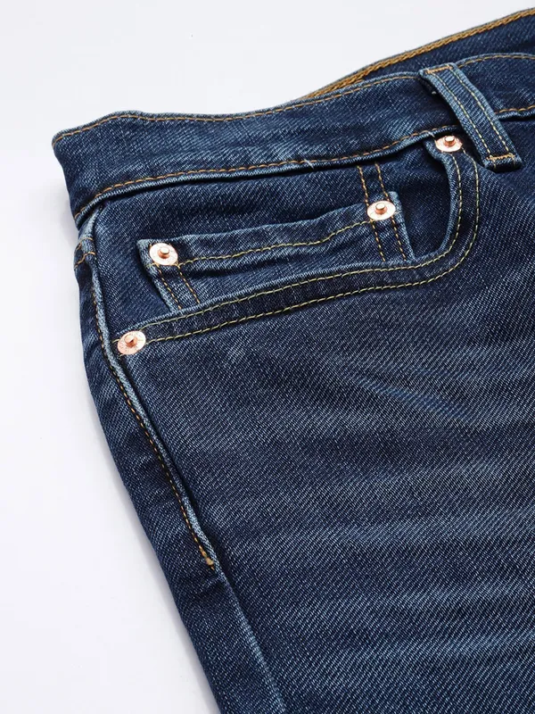 LEVIS washed dark blue 512 slim taper fit jeans