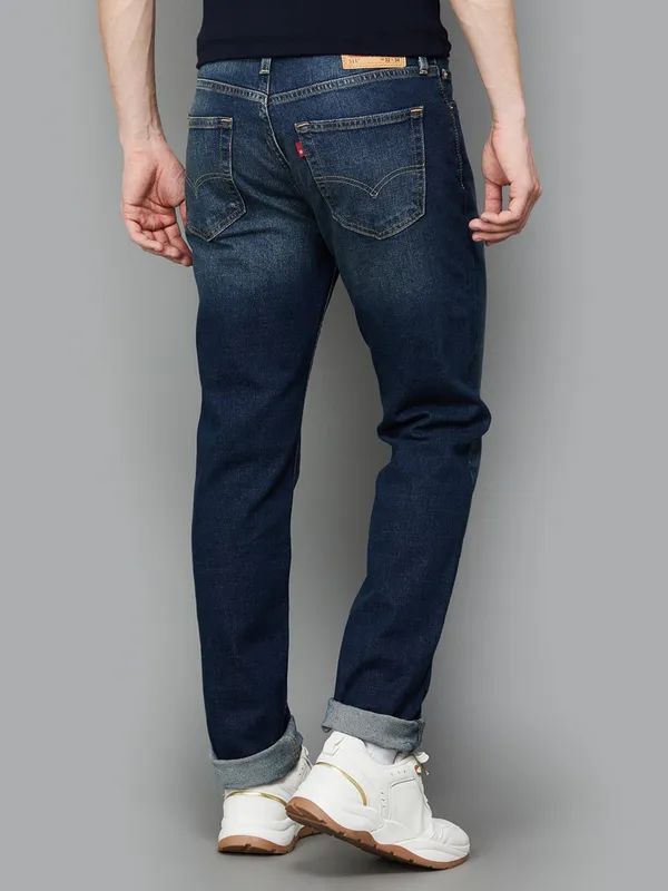 LEVIS washed dark blue mens denim collection