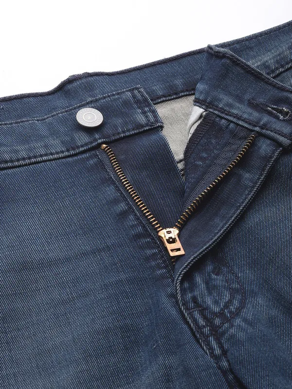 LEVIS washed navy 511 slim fit mens denim jeans
