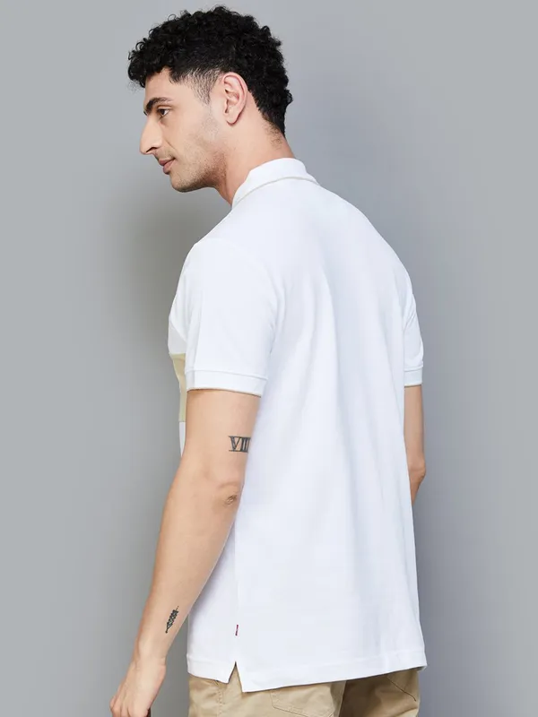 LEVIS white casual cotton t-shirt for men wear