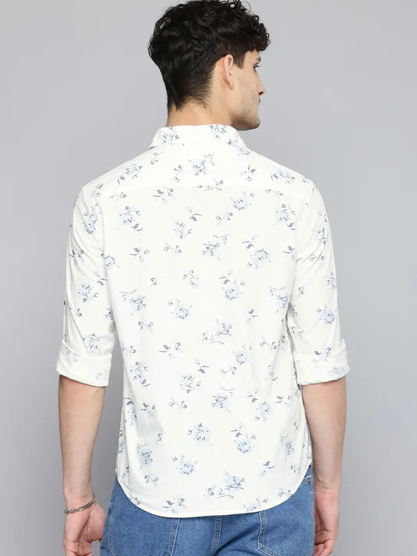 LEVIS white printed shirt in cotton