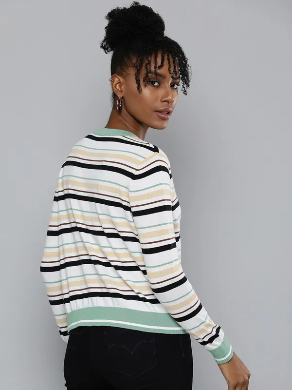 Levis white stripe knitted t shirt
