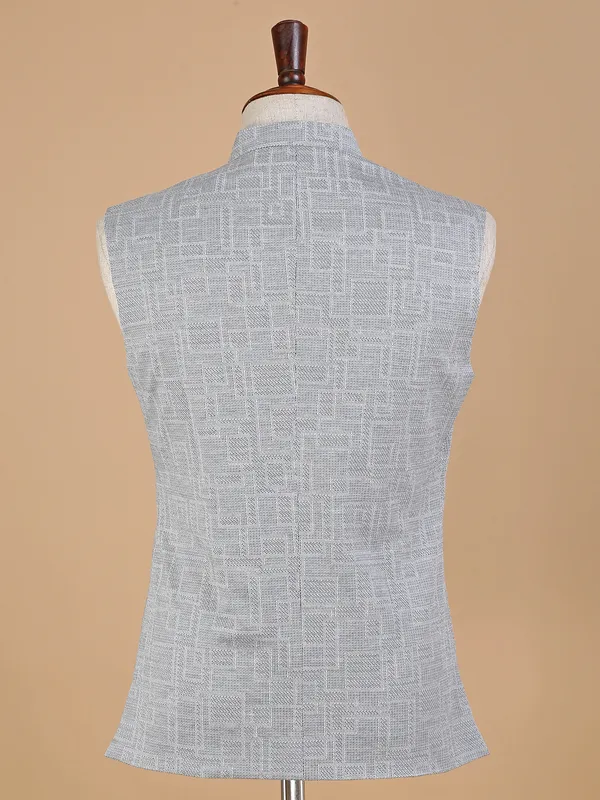 Light grey jute waistcoat