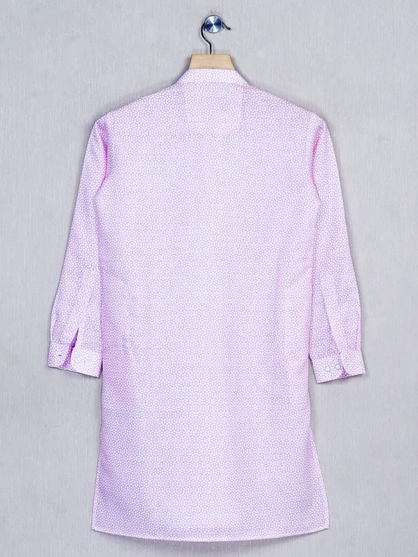 Light pink designer festive kurta suit for boys