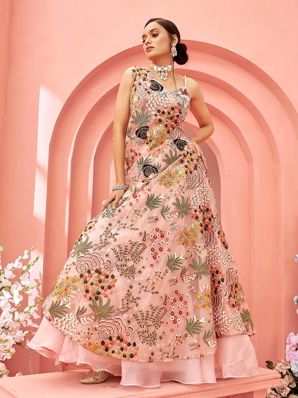 Light pink designer lehenga choli
