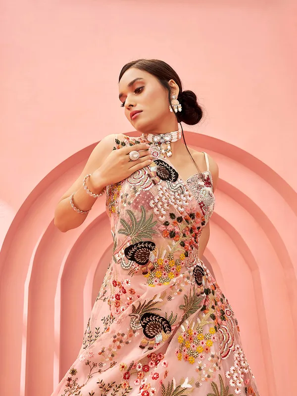Light pink designer lehenga choli