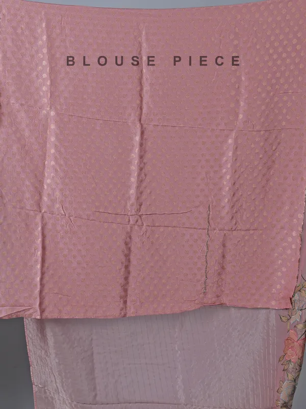 Light pink organza saree for special ocassion