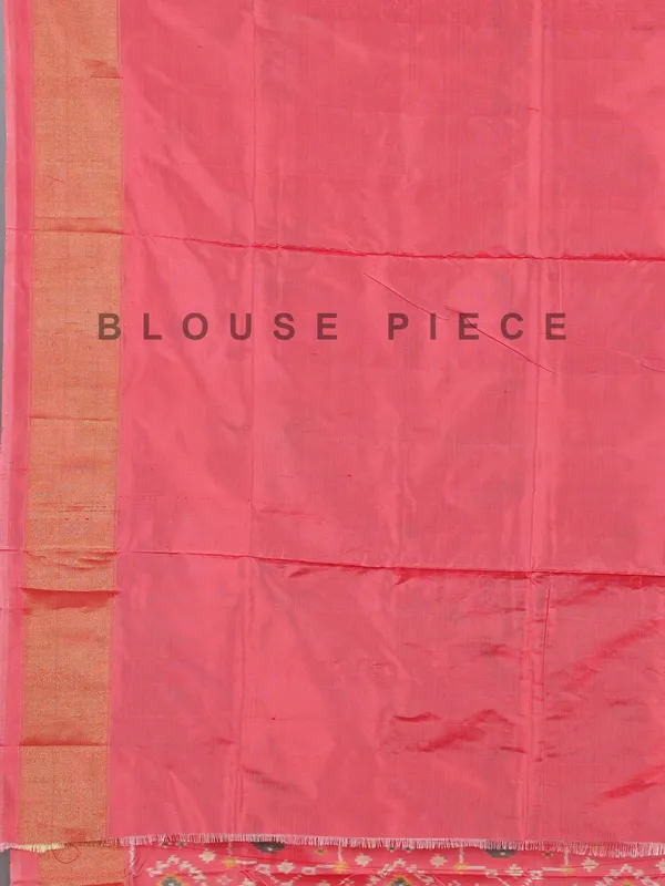 Light pink patola silk saree for festival