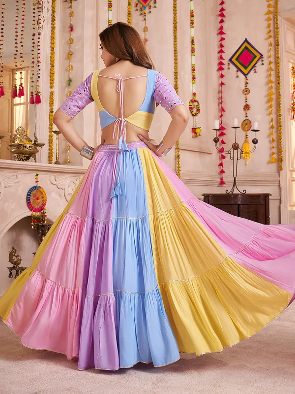 Light purple graceful navratri chaniya choli
