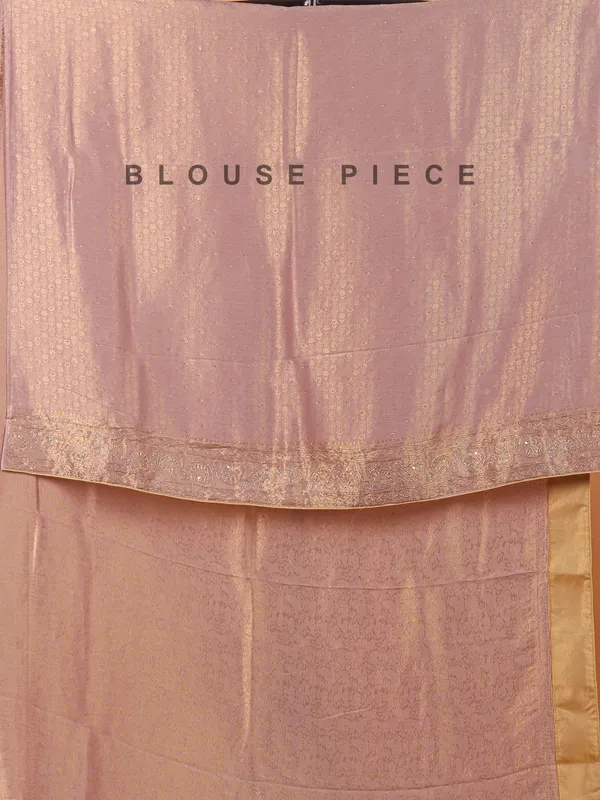 Light purple shimmer dola silk saree