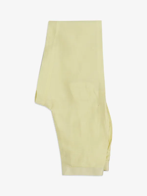 Light yellow and red cotton waistcoat set